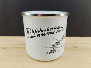 Ferguson System Massey MF Emaille Tasse
